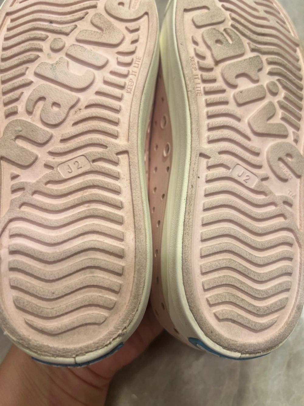 Native Slip-On Sneakers in Light Pink with White Soles - Picture 5 of 7